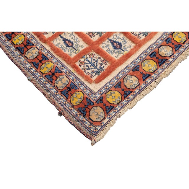 1960s Hand-Knotted Persian Gabbeh Wool Rug 2'9" X 5'7" For Sale - Image 15 of 16