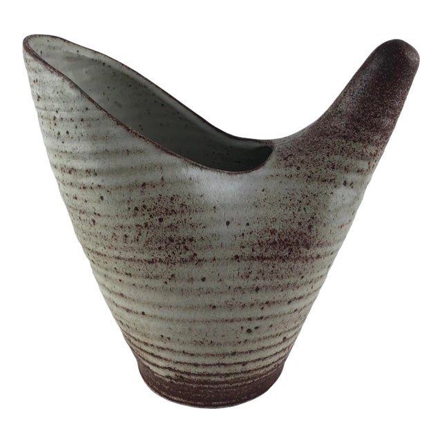 Accolay French Ceramic Vase or Vessel, Manner of A. Kostanda, 1960s For Sale
