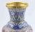 Vintage Chinese Ceramic and Metal Vase on Wooden Base, Early 1900s For Sale - Image 4 of 6