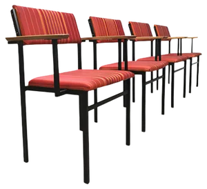 Vintage Dutch Dining Chairs by Martin Visser, Set of 4