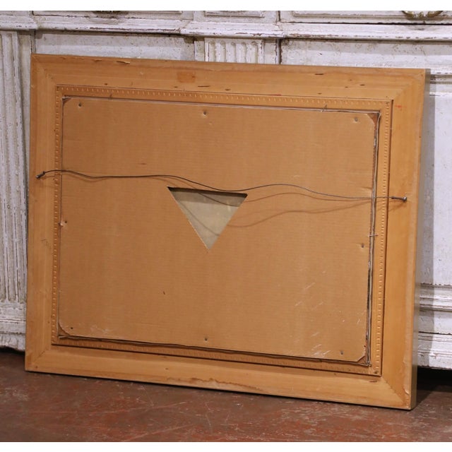 Mid-Century English Landscape Painting in Gilt Frame Signed William Pitt For Sale - Image 11 of 11