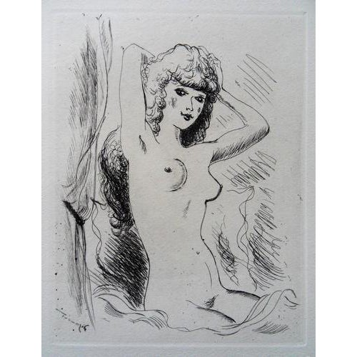 André Dignimont, Naked Hairdressing, 1942, Etching For Sale