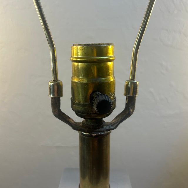 1970s Karl Springer Stacked Lucite Table Lamp For Sale In Naples, FL - Image 6 of 10