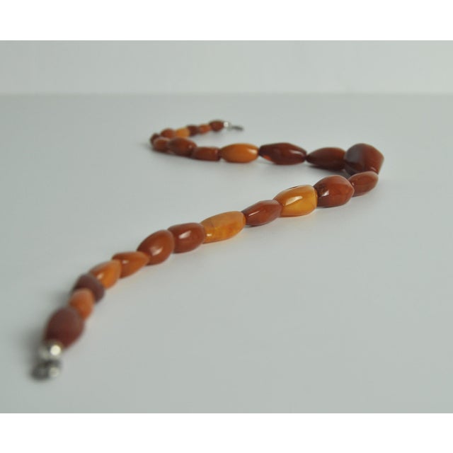 Gemstone Art Deco Honey Amber Graduated Beads Necklace, 1920s For Sale - Image 7 of 10