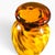 Amber Vintage Murano Amber Swirl Art Glass Bud Vase, 1980s Italian Hand Blown (6" Height) For Sale - Image 8 of 15