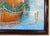 Mid Century Original "Kent" Nautical Boat Seascape Oil on Canvas Framed Painting For Sale - Image 9 of 11