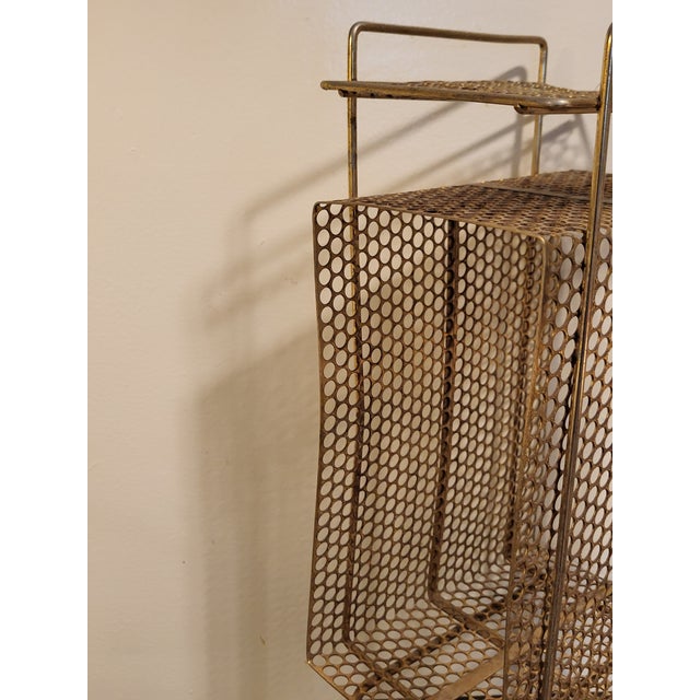 Metal 1960s Vintage Brass Ashtray and Record/Magazine Holder For Sale - Image 7 of 12