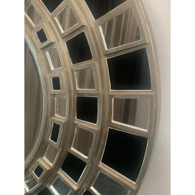 Black Mirror with Glass Dowel Frame, 1990s For Sale - Image 8 of 11