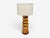 1960s American Modern, Large Table Lamp, Orange Ceramic, Walnut For Sale - Image 4 of 9