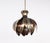 Beautiful Brutalist pendant lamp from the 1960s, made of brass and shaped like an onion. Designed by Svend Aage Holm...