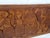 Carved Solid Teak Long Rectangle Wall Plaque Relief Sculpture Depicting Villager For Sale - Image 12 of 14