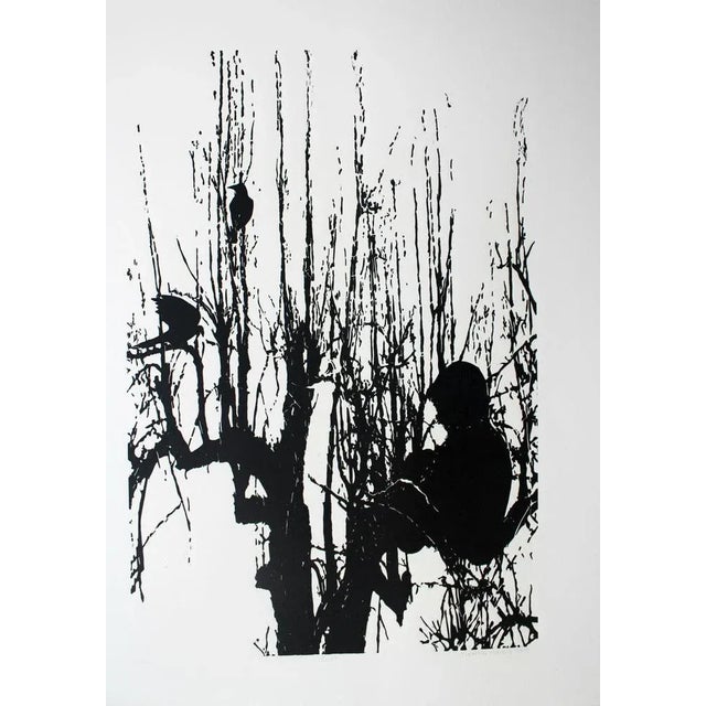 Contemporary Jolanta Babicz, Birds, 2013, Linocut For Sale - Image 3 of 5