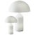 Glass Large and Small Glass Atollo Table Lamps by Vico Magistretti for Oluce, Set of 2 For Sale - Image 7 of 7
