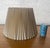Mid-20th Century Stiffel Alternating Inverted Knife Pleated Linen Lamp Shade For Sale - Image 10 of 10