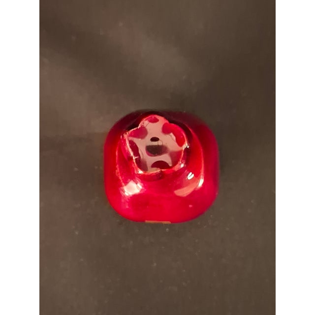 1990s 1990s Modern Enamel Pomegranate Dreidel Sevivon Solid Metal Gilt Hebrew Letters Base Stand For Sale - Image 5 of 14