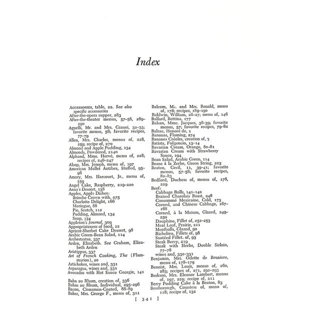 "These Entertaining People: A Guide for the Elegant Hostess" 1966 Smith, Florence Pritchett For Sale - Image 4 of 9