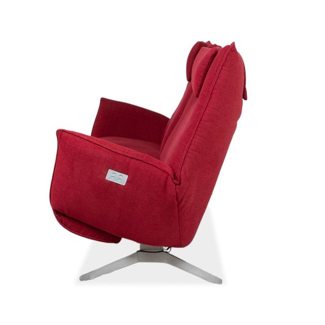 Fabric Three-Seater Red Electric Function Evita Sofa from Koinor For Sale - Image 14 of 15