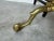 Pair of Vintage American Brass & Metal Andirons With Claw and Ball Feet For Sale - Image 10 of 12