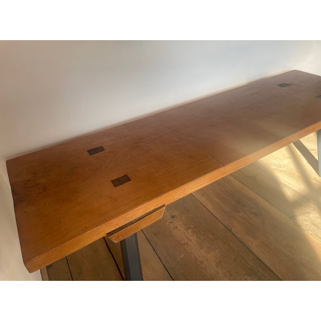 Large Antique Oak Bench For Sale - Image 10 of 18