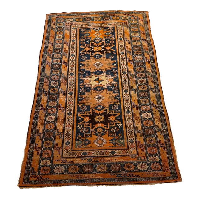 19th Century Tribal Persian Shirvan Rug For Sale