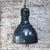 Industrial Pendant Light in Dark Blue Enamel and Brass, 1950s For Sale - Image 4 of 5