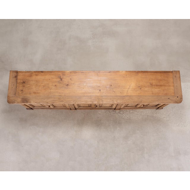 Country French Provincial Bleached Oak Enfilade Sideboard 8 Ft For Sale - Image 9 of 18
