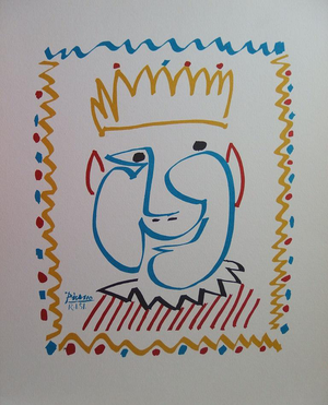 Pablo Picasso, Carnival, The King, Lithograph