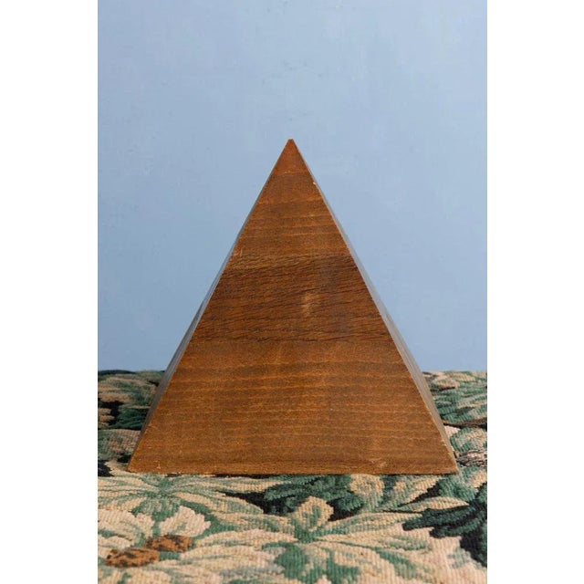Mid-Century Pyramid in Oak For Sale - Image 6 of 9