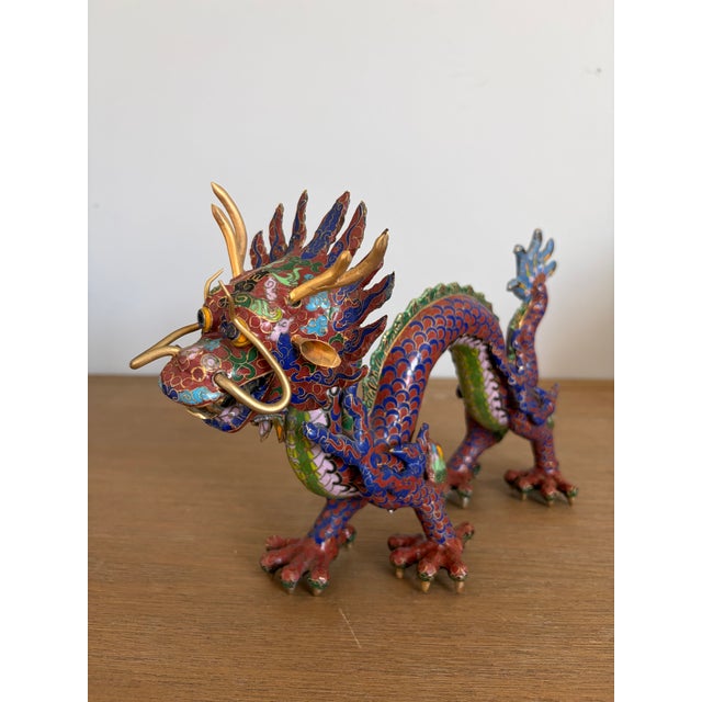 1970s 1970s Cloisonne Dragon For Sale - Image 5 of 10
