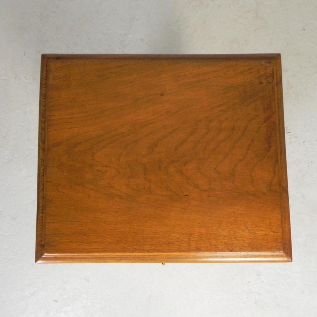 Oak Roller Shutter Cabinet with Shutter, 1930s For Sale - Image 12 of 18