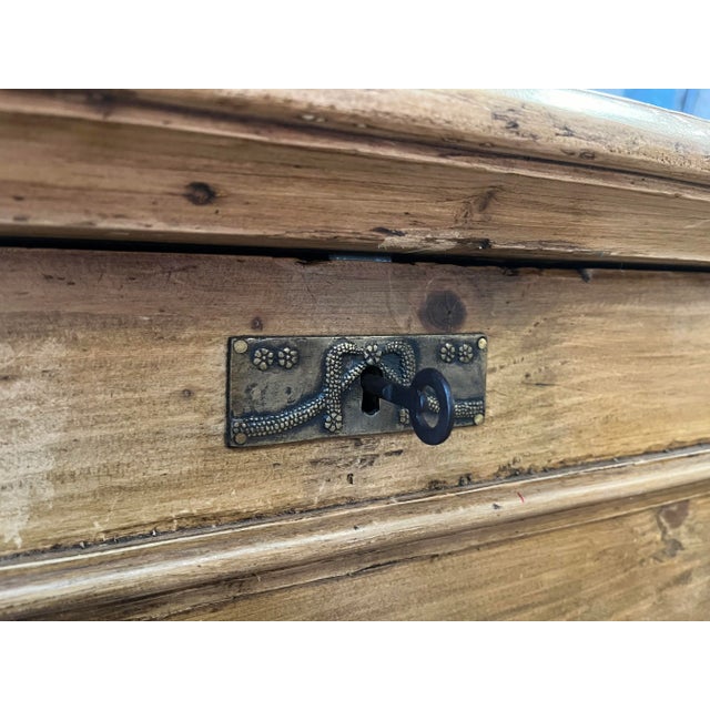 Late 19th Century Antique Pine Bin Pantry Cupboard For Sale In Boston - Image 6 of 12