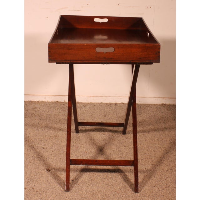 Wood Butler Tray in Mahogany, 1800 For Sale - Image 7 of 14