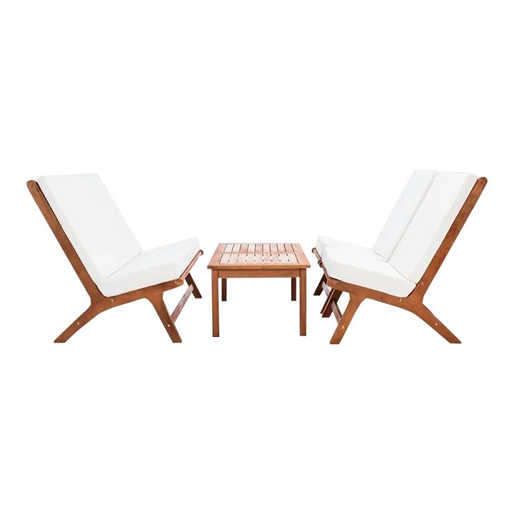 Chaston 4 Piece Living Set - Natural/Beige | Chairish