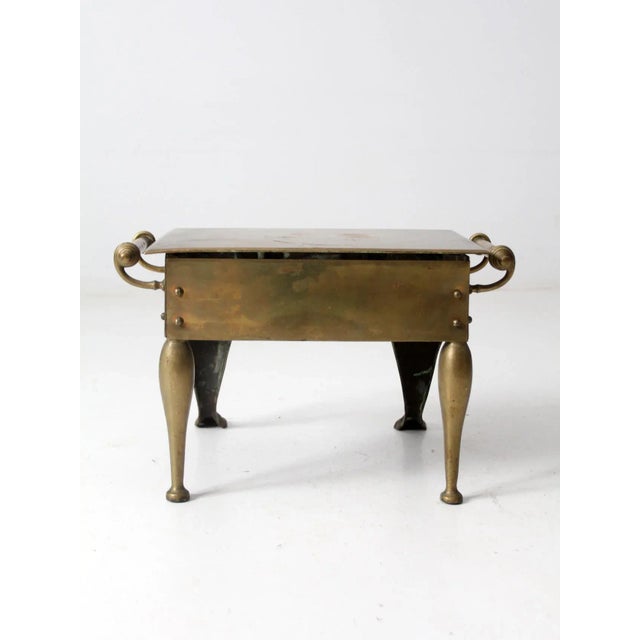 Early 20th Century Antique Brass Footman For Sale - Image 5 of 10