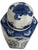 Chinoiserie Vintage Blue and White Chinoiserie Lidded Ginger Jar For Sale - Image 3 of 9