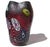 Glass Vintage Murano AVeM Red Millefiori Flowers Murrine Silver Flecks Italian Art Glass Pinched Rim Flower Vase For Sale - Image 7 of 12