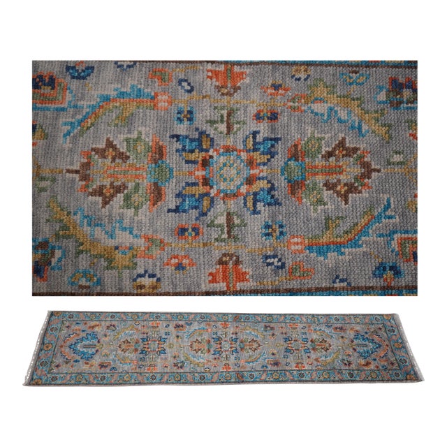 Hand Knotted Approx: 2x10 Wool Runner Oriental Rug For Sale