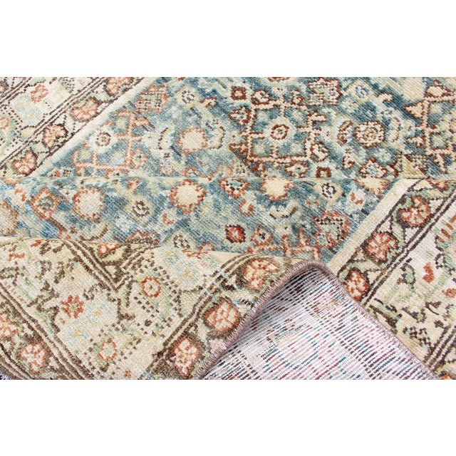 Tribal Antique Persian Malayer Runner With Detailed Allover Botanical Design 3'3 X 13'1 For Sale - Image 3 of 11