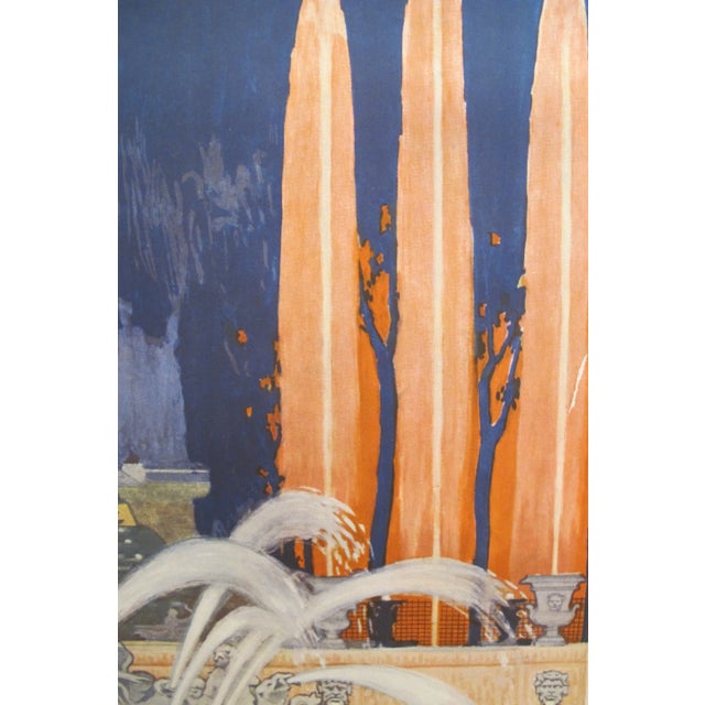 French 1935 Art Deco Travel Poster, Versailles For Sale - Image 4 of 12