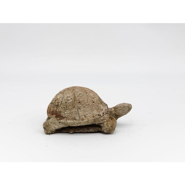 Gray Vintage Reconstituted Stone Tortoise or Turtle Garden Ornament, England 1970s For Sale - Image 8 of 8