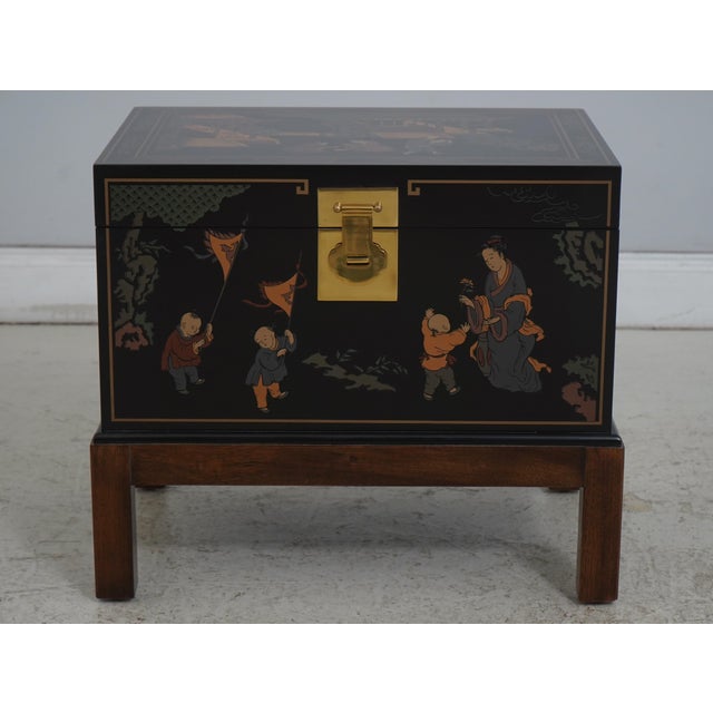 Age: Approx. 25 Years Old Details: Et Cetera Collection Stunning Chinoiserie Decorated Lacquer Finish High Quality...