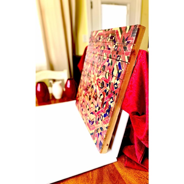 Wood Parvez Taj “My Habit” Abstract Wood Wall Art – Signed Fine Art Print on Reclaimed Wood, Coa Included For Sale - Image 7 of 9