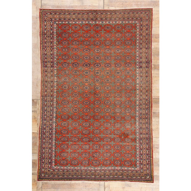 Vintage Turkish Sivas Rug, 07'04 X 11'01 For Sale - Image 10 of 10
