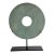 Marble Disc Sculpture on Stand For Sale