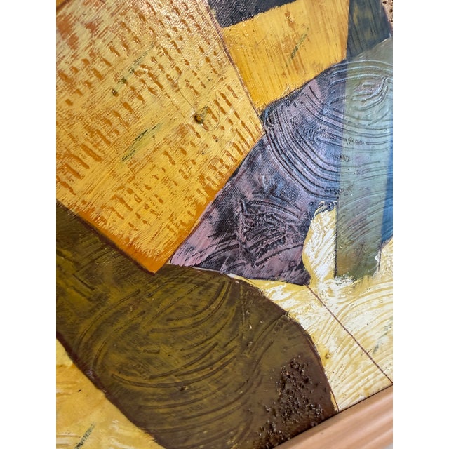 “Cubist Reverie” is an original abstract composition by contemporary American artist Alena Kalen, executed in oil and...