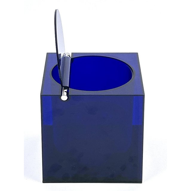 Blue Acrylic Ice Bucket by Studio O.P.I. for Cini & Nils, Italy, 1970s For Sale - Image 12 of 18