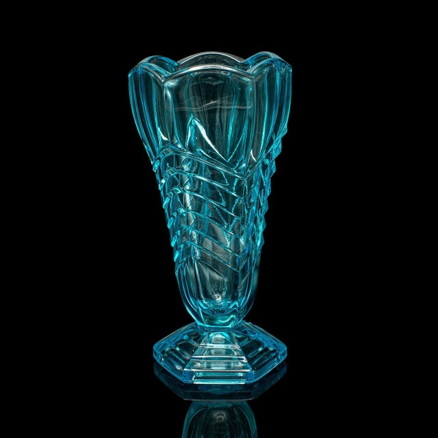 This is a vintage sundae cup. An English, decorative dessert glass dating to the Art Deco period, circa 1930. Appealing...