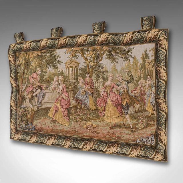 Rustic European 1970s Vintage Needlepoint Wall Tapestry For Sale - Image 3 of 11