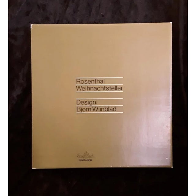 Christmas Wall Plate in Glass by Björn Wiinblad for Rosenthal, 1977, in Very Good conditions. Designed 1970 to 1979 This...