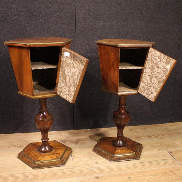 19th Century Italian Side Tables, 1880s, Set of 2 For Sale - Image 6 of 13